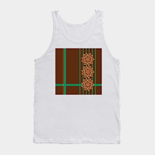 Flowers in a Square Pattern Tank Top